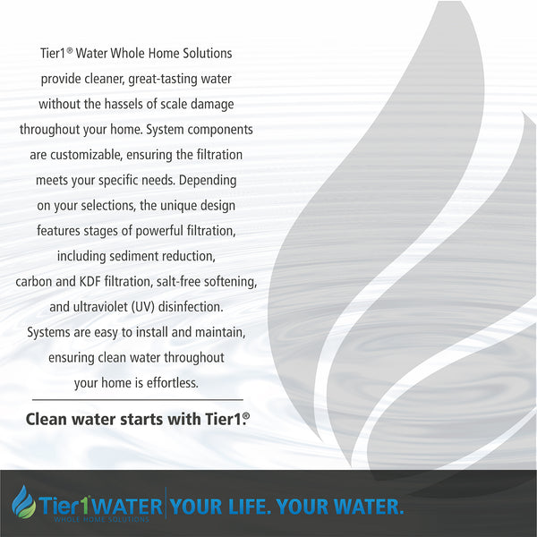 Precision Series Whole House Water Filtration System for Chloramine and Chlorine, Taste & Odor Reduction by Tier1 for 4 - 6 Bathrooms - Whole House Systems - 1257.39 - DiscountFilterStore.com
